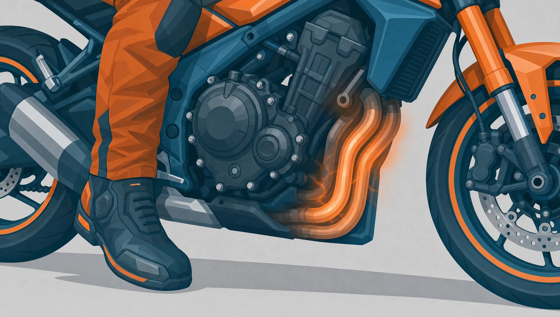 Am Motorrad-Auspuff verbrannt: Erste Hilfe, Grade & wann zum Arzt