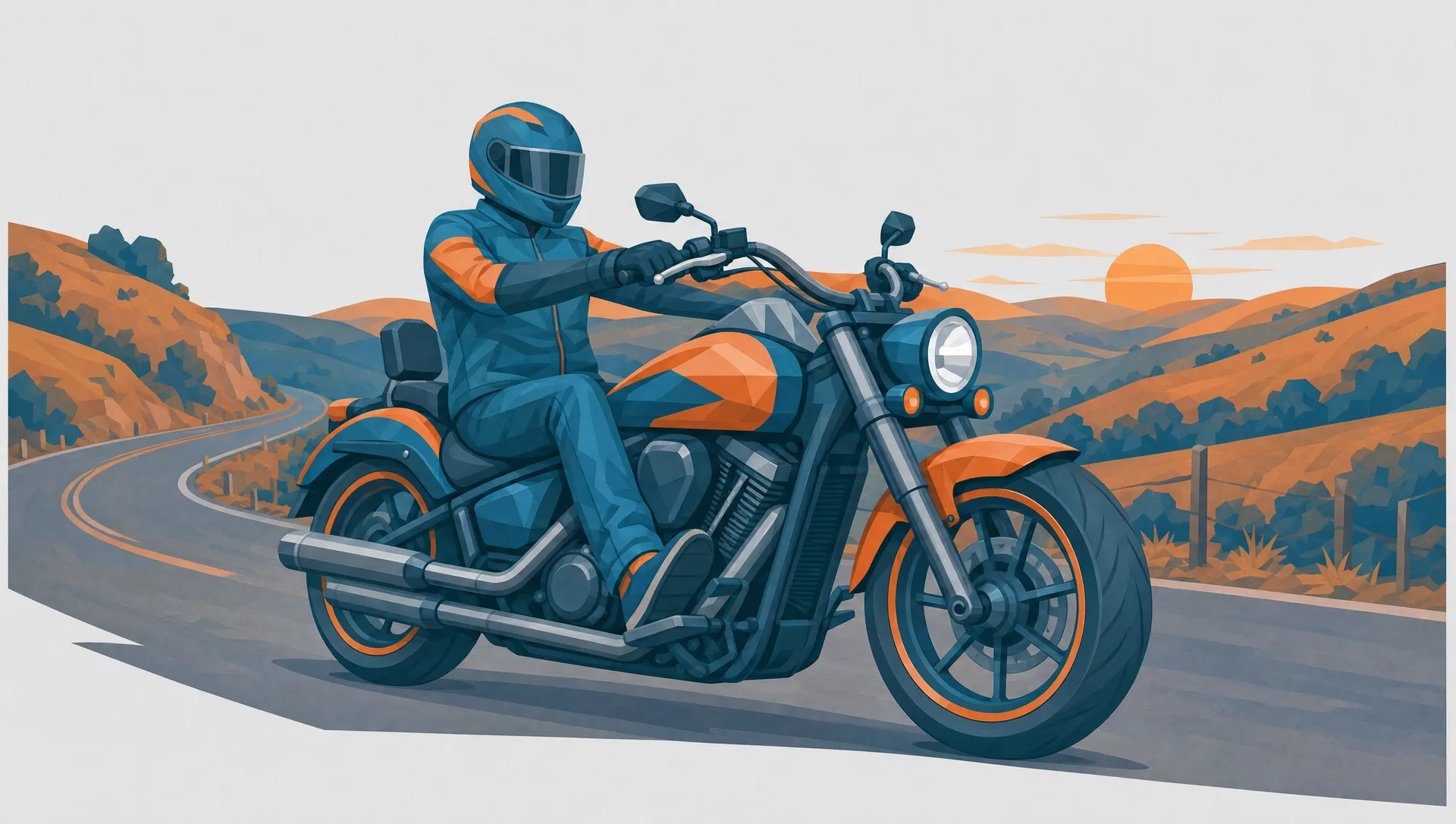 Mit dem Motorrad cruisen: entspannt fahren als eigener Fahrstil – Technik, Genuss und die rechtliche Grauzone