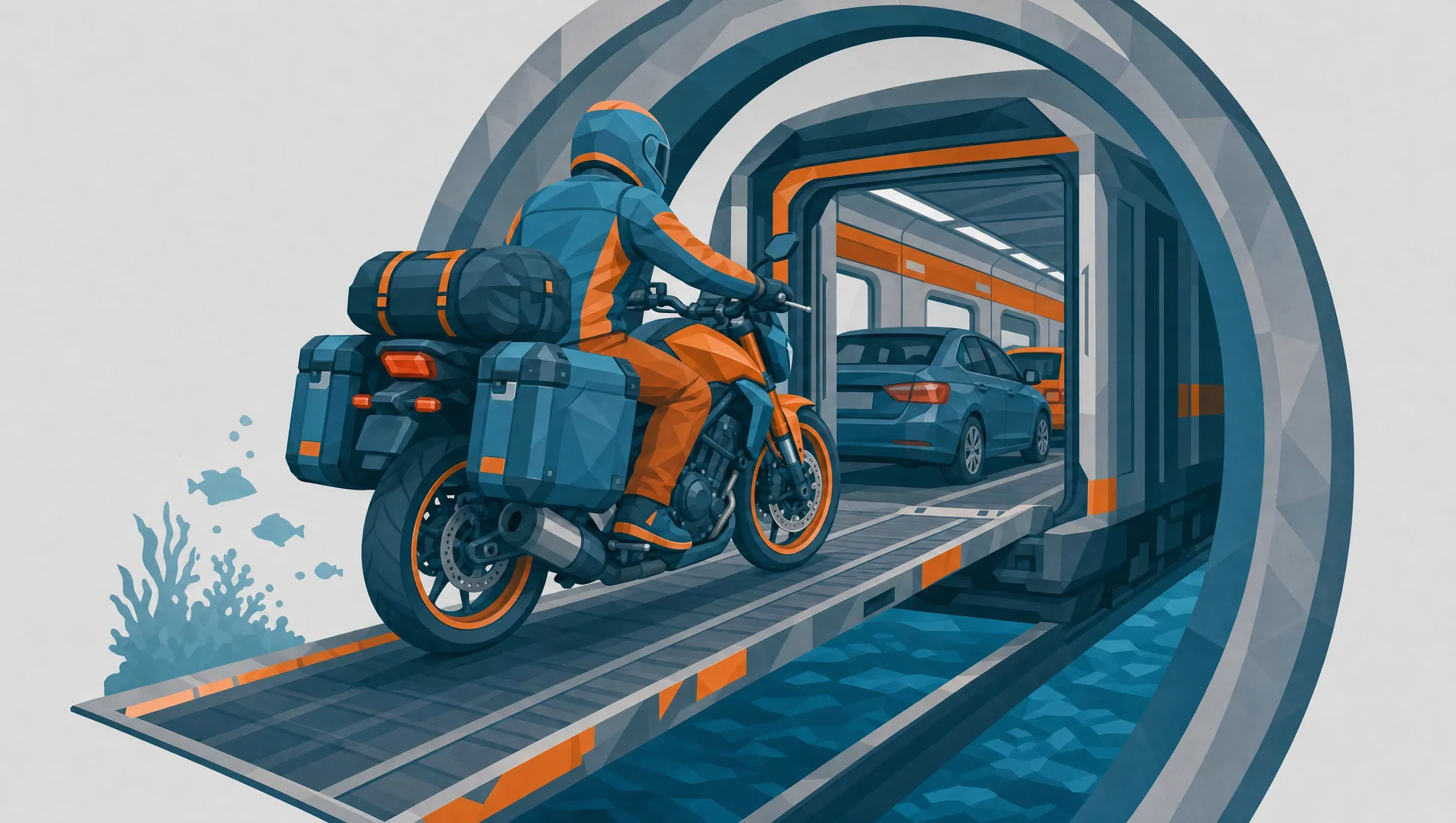 Mit dem Motorrad durch den Eurotunnel: Le Shuttle, Ablauf, Kosten und der Vergleich zur Fähre