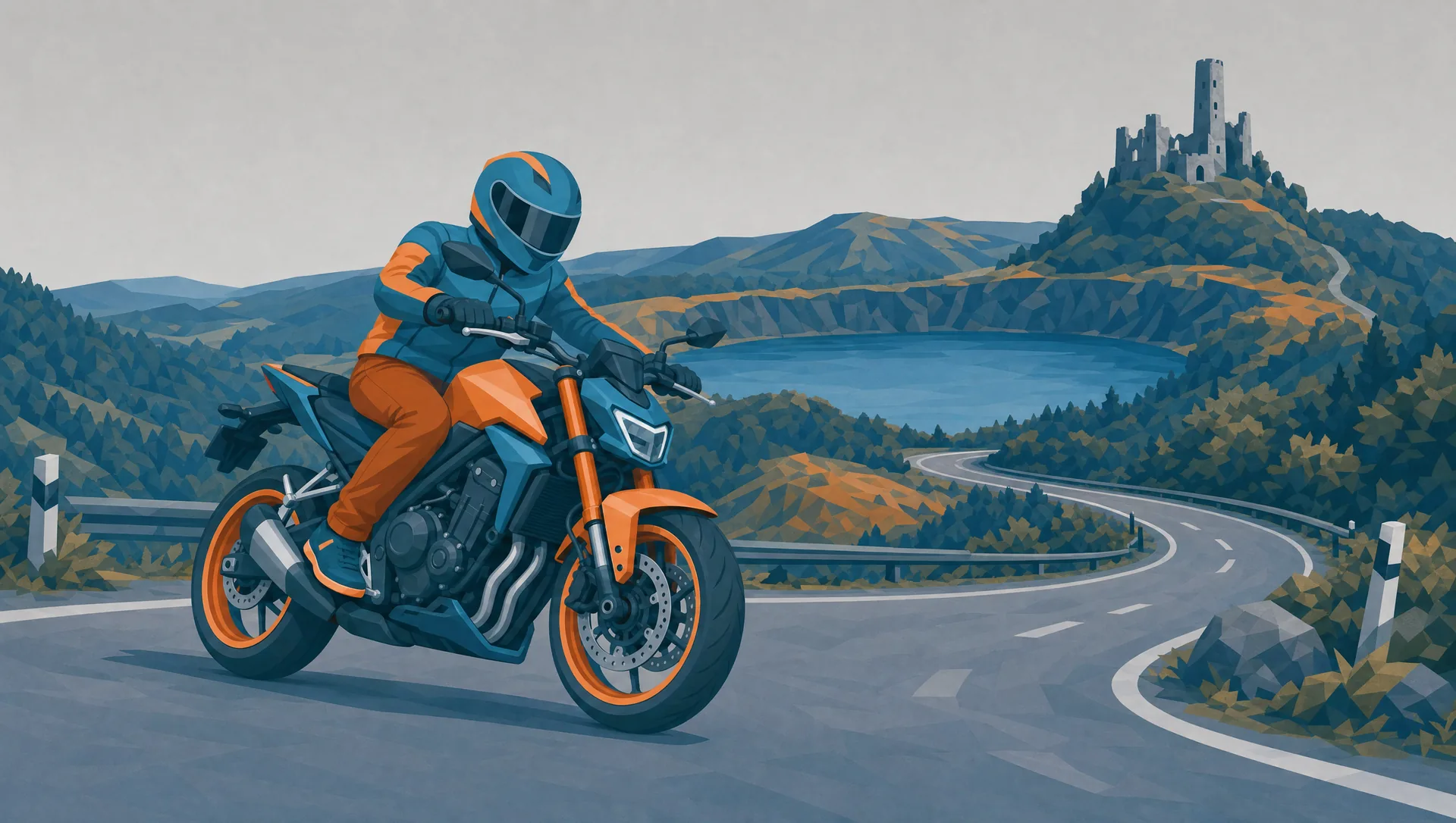 Mit dem Motorrad durch die Eifel: Die schönsten Strecken, der Nürburgring, Maare, Bikertreffs und alles zur Planung