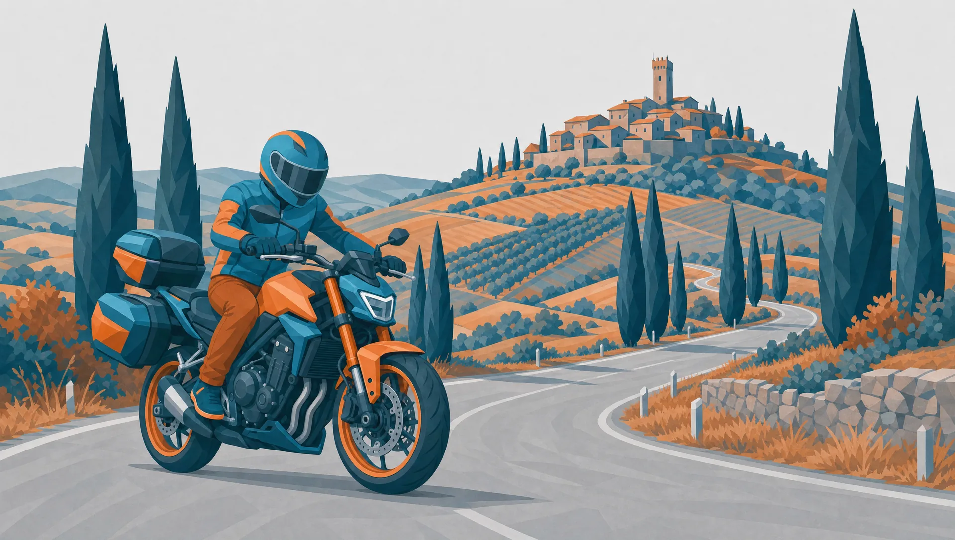 Mit dem Motorrad durch die Toskana: Die schönsten Strecken, Pässe, Reisezeit, Anreise und alles zur Planung