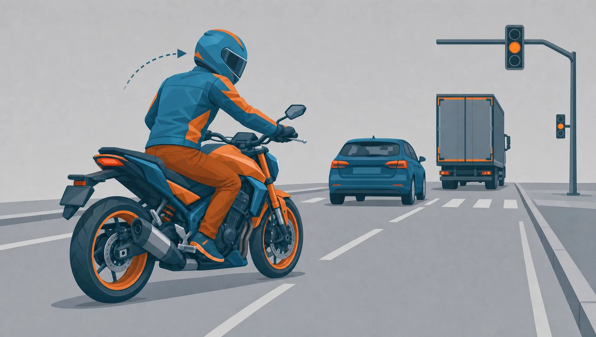 Wie verhalten Sie sich hier richtig? Motorrad – das System hinter den Theoriefragen